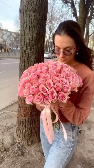 Букет троянд Атена Роял ніжно-рожевого кольору